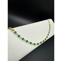 Image 3 of Green Diamond Bracelet 