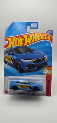 Image 1 of Hot Wheels Then And Now 3/10 2018 Honda Civic Type R  123/250 Blue