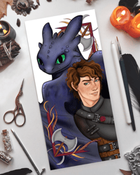 Image 2 of How to train your dragon fanart print