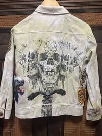 Image 5 of White Denim Demon Jacket 