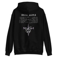 Image 2 of "i want to live forever when i die" album hoodie