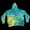 Image of Large Sea Green Geode Womans Hoodie 