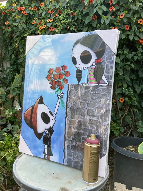 Image of "Rosas Para Mi Preciosa" Canvas Print