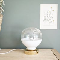 Image 2 of Lampe A Poser Verre Bicolore