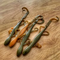 Green Pumpkin/Orange Lizards (4pc) 