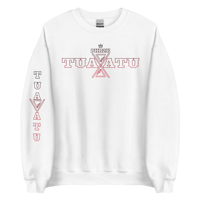 Image 1 of PHRZK Tua Atu Unisex Sweatshirt "Black/Red"