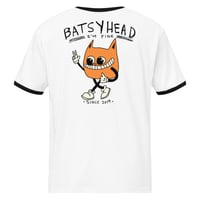 Image 2 of batsyhead logo Unisex ringer t-shirt
