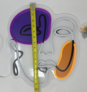 Image of  Happy Face Abstract LED Neon Light 14x16 -Free Shipping 