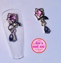 Image 1 of Pink dangle charms 