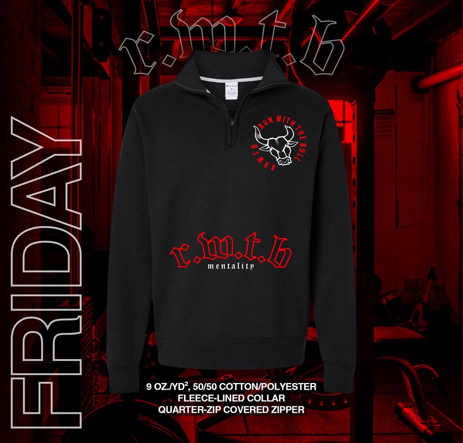 ISSUE. 021: The Mentality Quarter Zip | runwiththebull