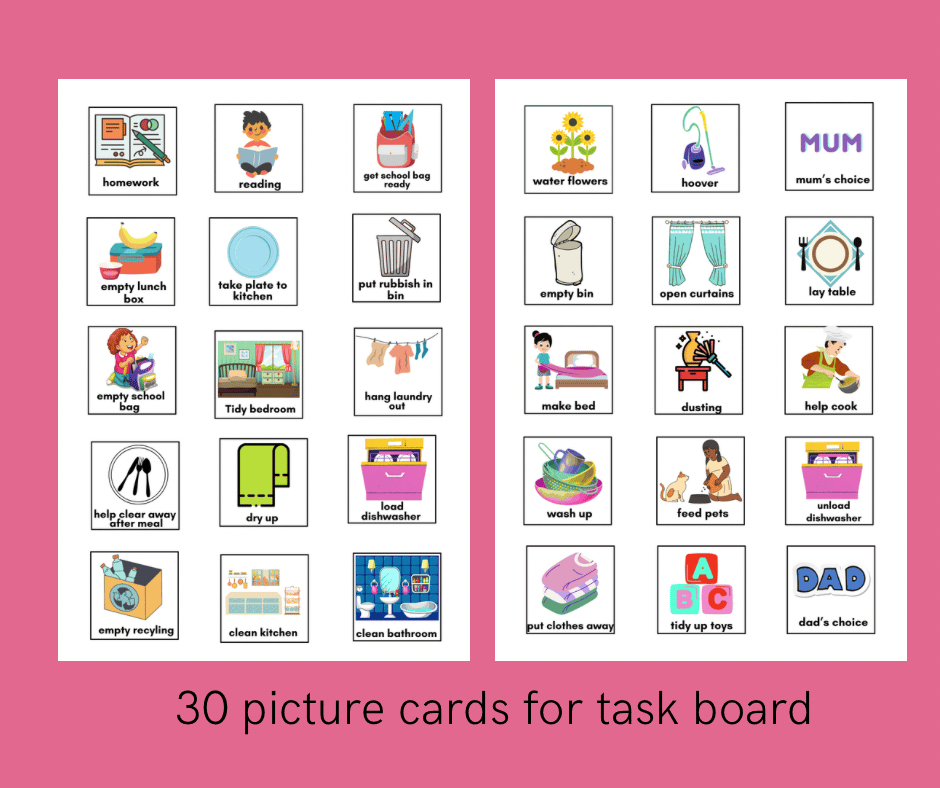 Task & shopping list boards set