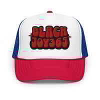 Image 5 of BLACK JOY 365 TRUCKER HAT - RADICAL RED