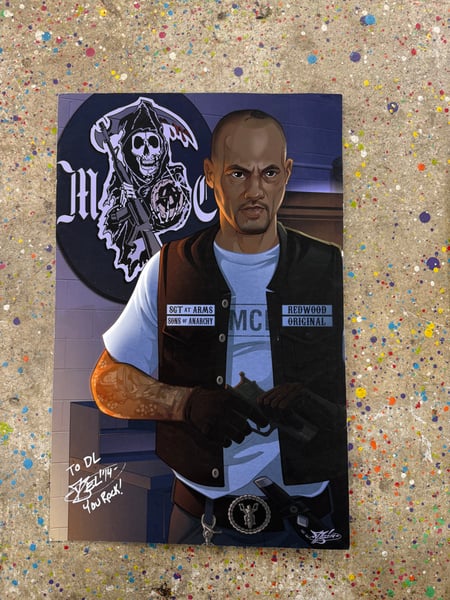 Image of Happy print on HEAVY stock