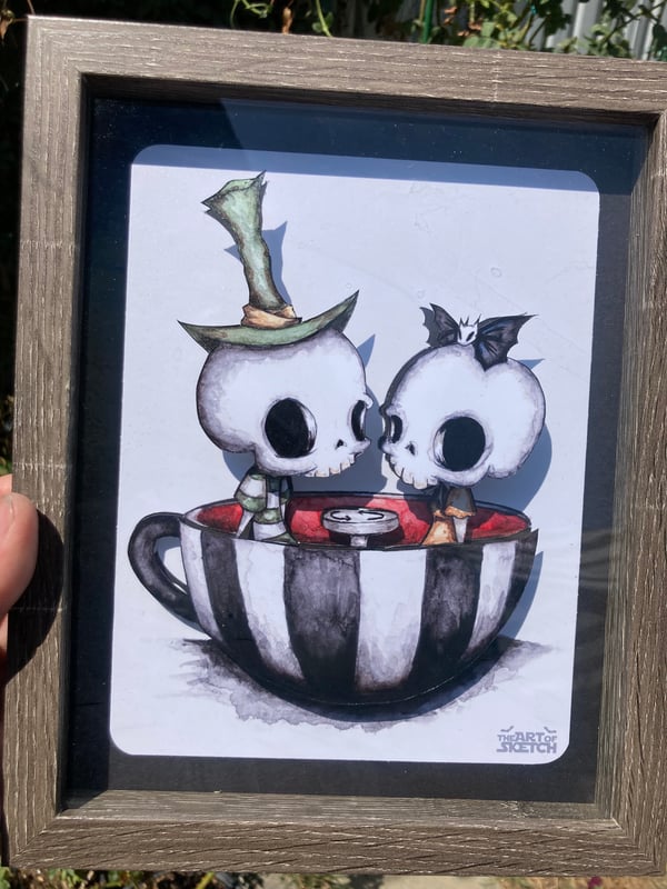 Image of “Tea Cup” shadow box