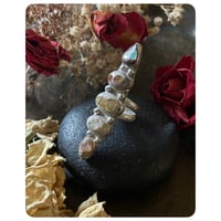 Image 1 of The Ishtar Ring - Five Stack Mexican Cantera Opals and Sterling Silver 
