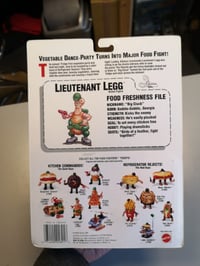 Image 2 of Food Fighters Lieutenant Legg MOC – Mattel 1988 – Vintage Sealed Figure