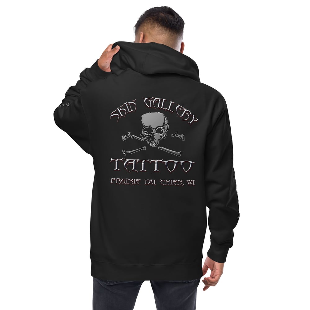 Skin Gallery Brand Unisex fleece zip up hoodie