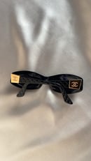Image 2 of Chanel Black 90’s Quilted Sunglasses  