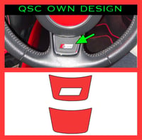 X1 Audi A1 Steering Wheel Spoke Overlay Sticker 
