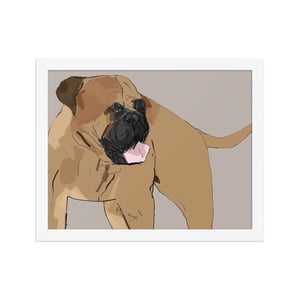 Image of BULL MASTIFF FRAMED ART