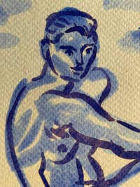 Image 4 of Watercolour ~ Blue Boys Series IX