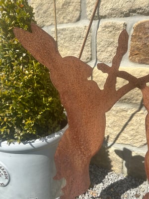 Image of GARDEN BOXING HARES 