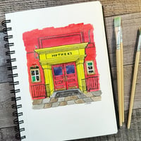 Image 1 of Mother's Chicago Bar Watercolor (Original Art) 