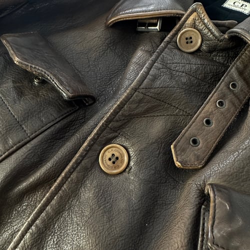 Image of AW 2009 CP Company multi pocket leather jacket, size large