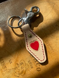 Image 2 of Heart fob trigger snap keychain 