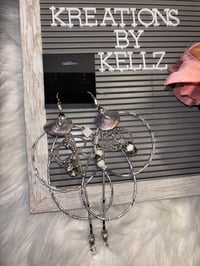 Image 6 of Starlit Tranquility Medium Hoops