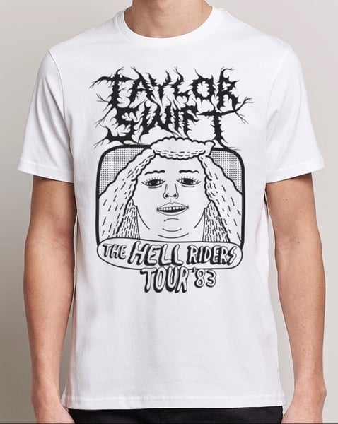 Image of Taylor Swift (the hell riders tour) t-shirt. 