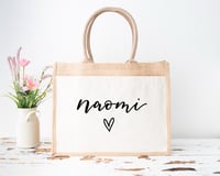 Personalised Name Jute Bag 