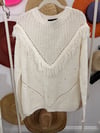 F21 Cream Knit Sweater