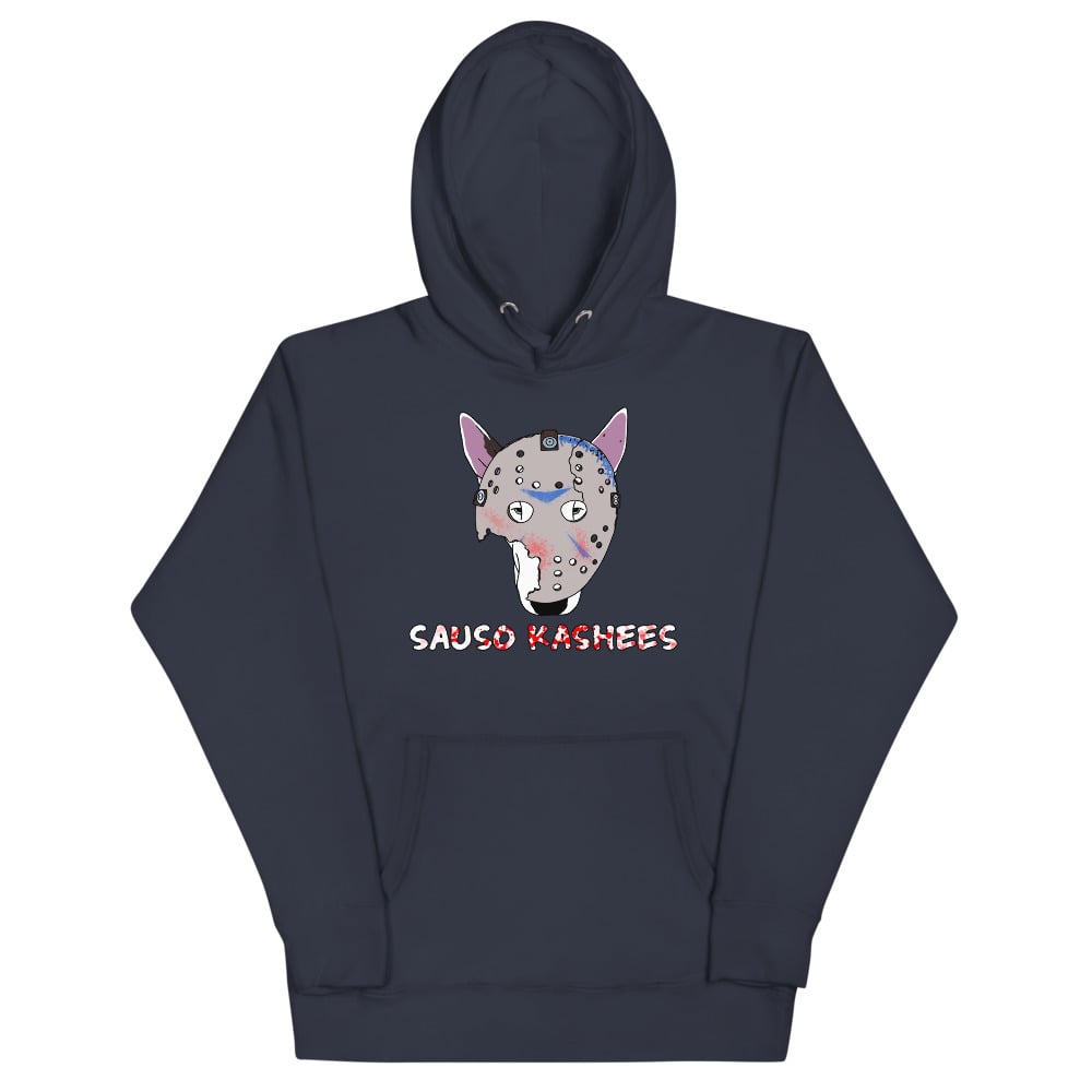 Image of SAUSO KASHEES UNISEX HOODIE / BLUE