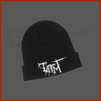 Tatsumi and The Maggot Faggots - White Logo on Charcoal Beanie