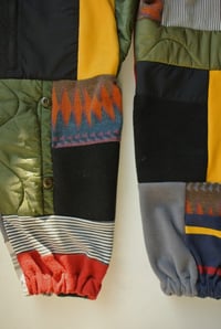 Image 5 of Upcycled Patchwork Sweatpants North Face M/L