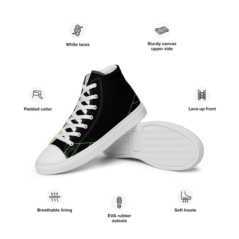 The Stuen'X Men’s High-Top Canvas Shoes Image 3