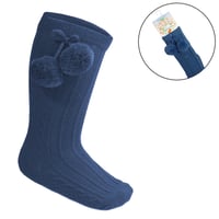 Image 4 of Knee high Pom Pom socks 