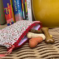 Image 2 of Liberty Print Mini Pouch // Dog Treat Pouch // Soap Bar Pouch // Coin Purse Ditsy