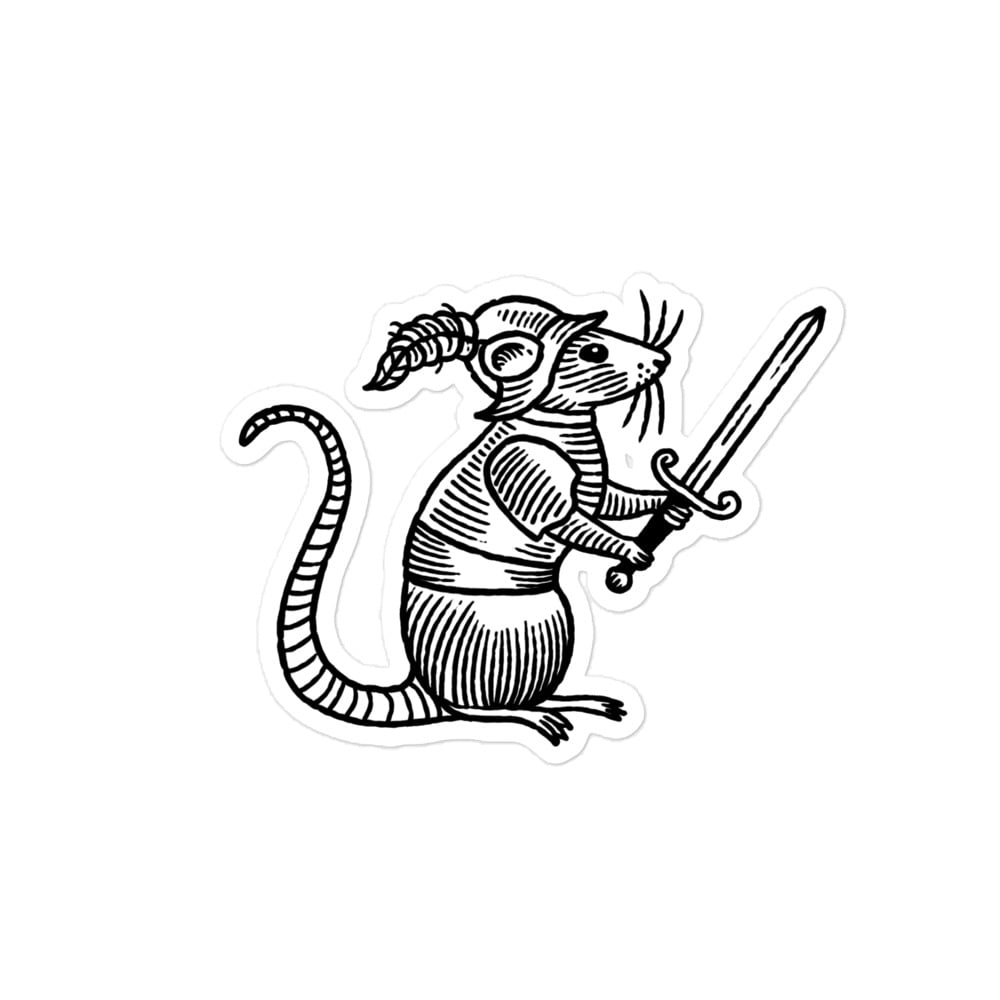 Image of Rat knight sticker