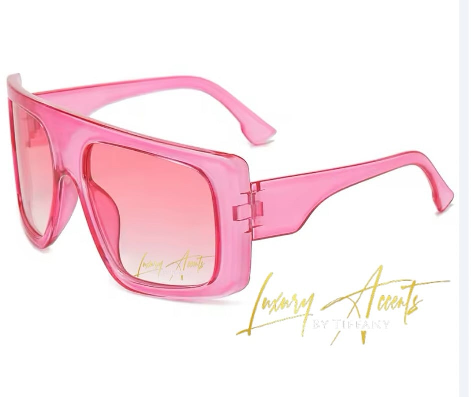 Image of Oversized “SIGNATURE” shades (hot pink) 