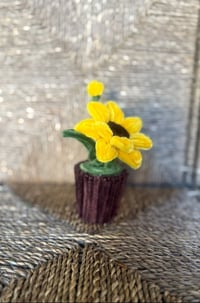 Image 4 of Chenille Potted Sunflower 