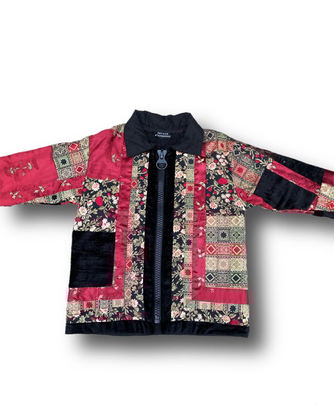 Red Velvet Quilt Jacket