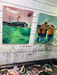 Image 3 of Painting / maleri / "Islands Brygge – Malerdrømme og tankestreger – Sammenholdet" / 80x100 cm