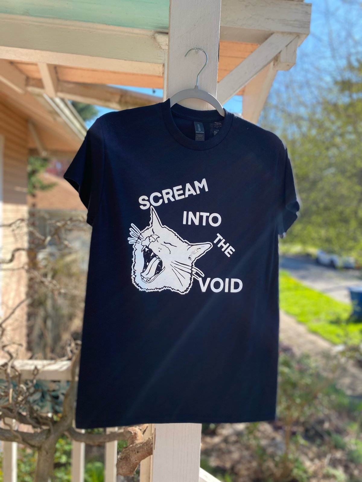 Image of Scream into The Void Black Shirt