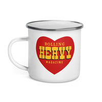 Image 1 of Rolling Heavy Magazine "Happy Hooker" Enamel Mug