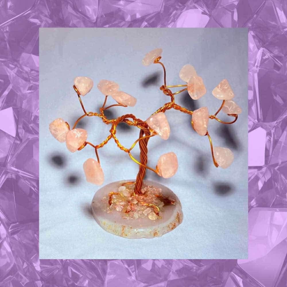 Image of Rose Quartz Crystal Tree