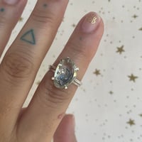 Image 1 of green moon ring set