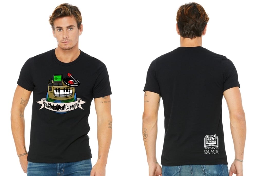 Image of #GlobalBeatCypher Dream Machine Logo T-Shirt (Full Color) by Ron the Graphics Guy