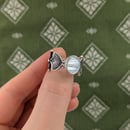 Image 2 of White Mother Of Pearl Botanical Ring